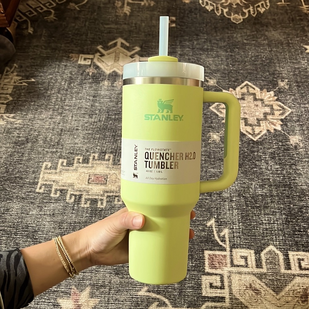 Highly desirable and collectible Stanley Citron Quencher H2.0 tumbler.